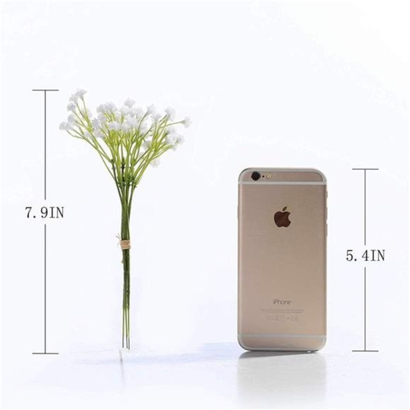 10PCS 30 Bunches White Babys Breath Flowers Artificial White Fake Flowers - Picture 4 of 6